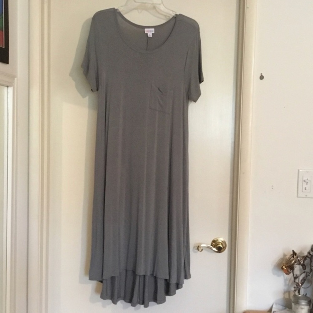 Lularoe Small grey Carly dress EUC